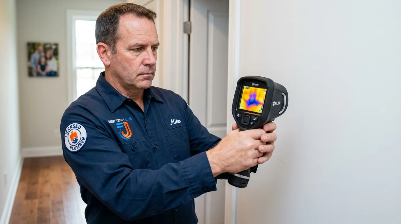 Thermal imaging leak detection by Johns Plumbing LLC in Montgomery